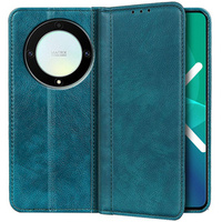 Чехол до Honor Magic 5 Lite 5G, Wallet Litchi Leather, зелёный