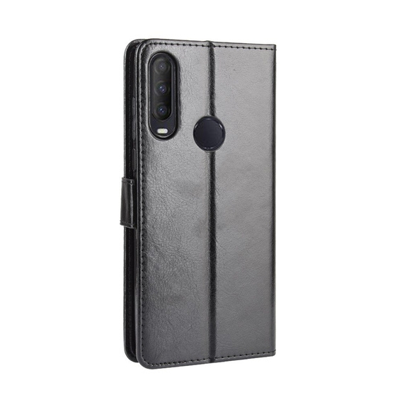 Откидной чехол для Alcatel 1S/1V/3L, Crazy Horse Wallet, чёрный