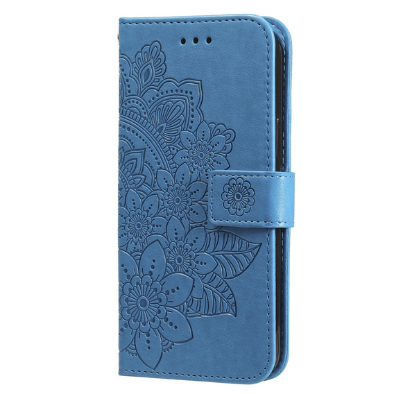 Откидной чехол для Samsung Galaxy M34 5G, Mandala Flower, синий