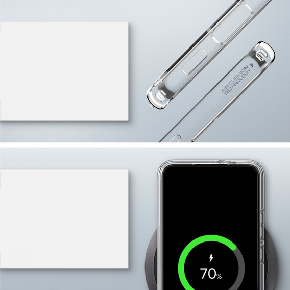 Чoхол Spigen до Samsung Galaxy S22, Ultra Hybrid, Crystal Clear, прозорий