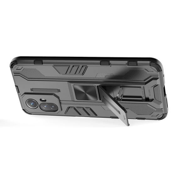 Чoхол до Xiaomi Redmi Note 12S 4G, Military kickstand, чорний