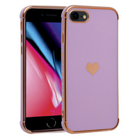 Чехол до iPhone 7/8/SE 2020/SE 2022, Electro heart, фиолетовый