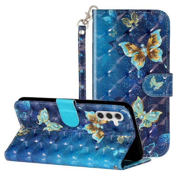 Чохол-книжка для Samsung Galaxy A35 5G, Wallet, Butterflies м'яти