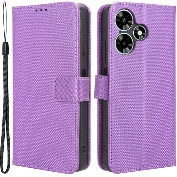 Откидной чехол для Infinix Hot 30i, Wallet Smart Magnet, фиолетовый