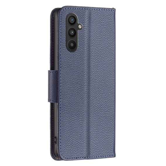 Откидной чехол для Samsung Galaxy A34 5G, Wallet Litchi Magnet, темно-синий