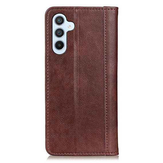 Чехол до Samsung Galaxy A26, Wallet Litchi Leather, коричневый