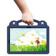 Детский чехол для Samsung Galaxy Tab S9 FE / S10 FE, Cute Patterns, с подставкой, тёмно-синий