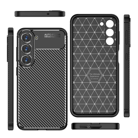 Чoхол до Samsung Galaxy S23, Carbon Gel, чорний