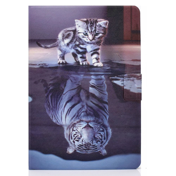 Чехол до Samsung Galaxy Tab A9+ X210 / X215 / X216B, cat and tiger