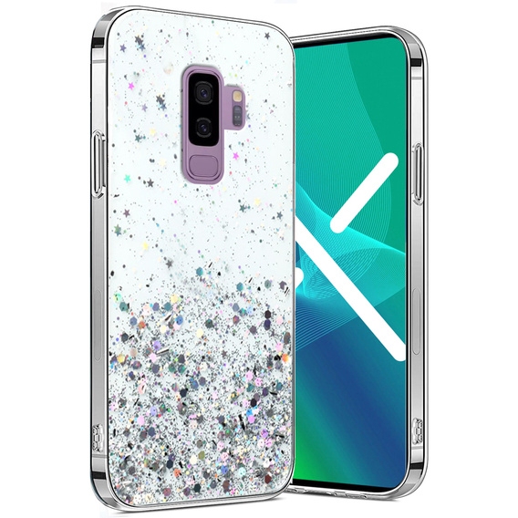 Чoхол до Samsung Galaxy S9+ Plus, Glittery, прозорий