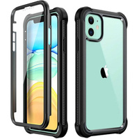 Чехол до iPhone 11, Dexnor Full Body Rugged, прозрачный / черный