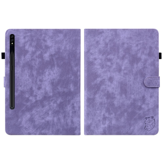Чехол до Samsung Galaxy Tab S9, Wallet Pen Slot, фиолетовый