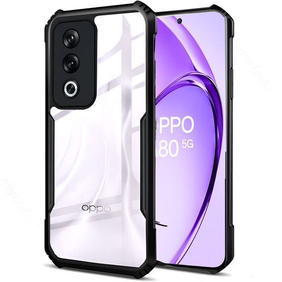 Чехол до Oppo A80, AntiDrop Hybrid, чёрный