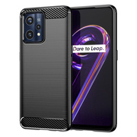 Чoхол до Realme 9 Pro+ Plus / Realme 9 4G, Carbon, чорний