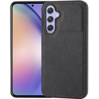 Кожаный чехол для Samsung Galaxy A54, Lychee leather Case, черный