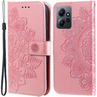 Чохол-книжка для Xiaomi Redmi Note 12 4G, Mandala Flower, рожевий