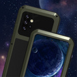 Чoхол Love Mei до Samsung Galaxy A52/A52s, armored with glass, зелений