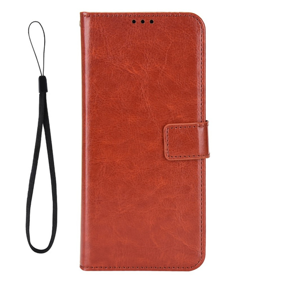 Футляр з клапаном для Huawei Nova 11 Pro, Crazy Horse Wallet, коричневий
