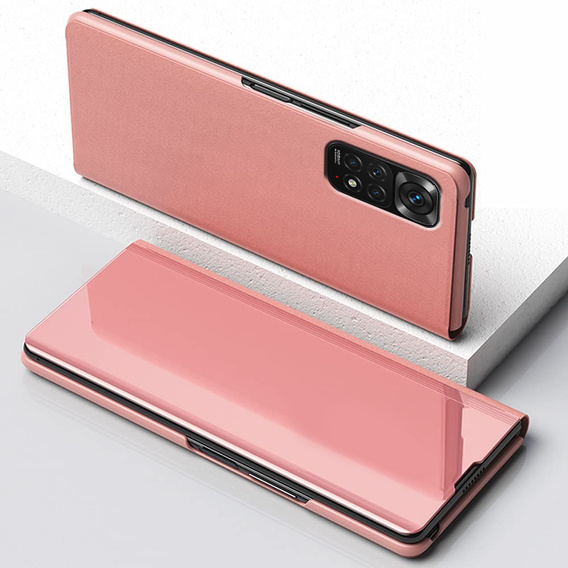 Чoхол до Xiaomi Redmi Note 11 / 11S, Clear View, рожевий rose gold