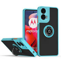 Чехол для Motorola Moto G24 / G24 Power / G04, Frosted Ring, синий