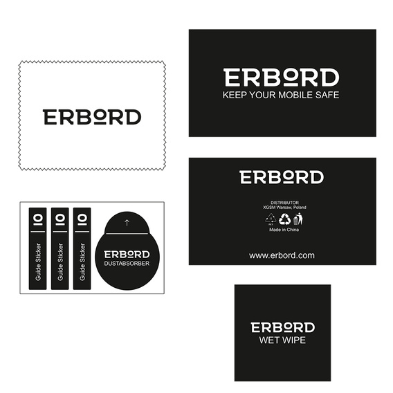 2x Гібридне скло ERBORD Ceramic для iPhone 13 Mini