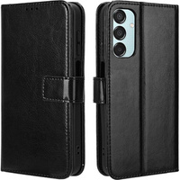 Откидной чехол для Samsung Galaxy M35, Crazy Horse Wallet, чёрный