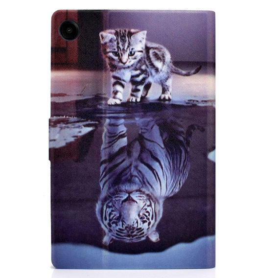 Чехол до Samsung Galaxy Tab A9+ X210 / X215 / X216B, cat and tiger