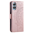 Откидной чехол для Oppo A17, Mandala, розовый rose gold