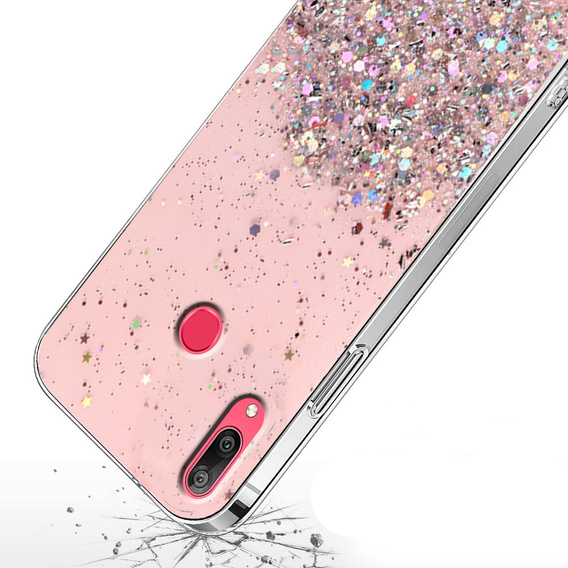 Чoхол до Huawei Y7 2019, Glittery, рожевий