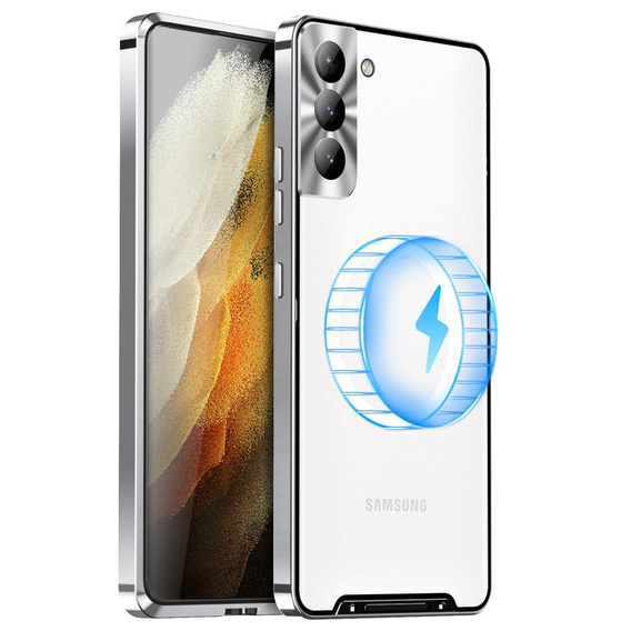 Защитный чехол для камеры Samsung Galaxy S21 FE 5G, CamShield MagSafe, прозрачный / серебряный