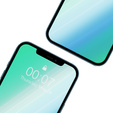 2x Загартоване скло для iPhone XR/11, ERBORD 9H Hard Glass на екрані