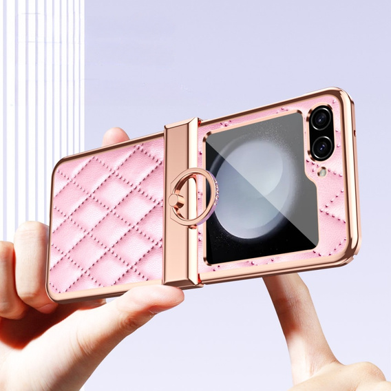 Чехол для Samsung Galaxy Z Flip5 5G, Electro Stitching , розовый