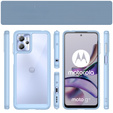 Чехол до Motorola Moto G13 / G23, Fusion Hybrid, прозрачный / синий