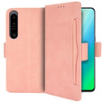 Откидной чехол для Sony Xperia 1 IV, Card Slot, розовый