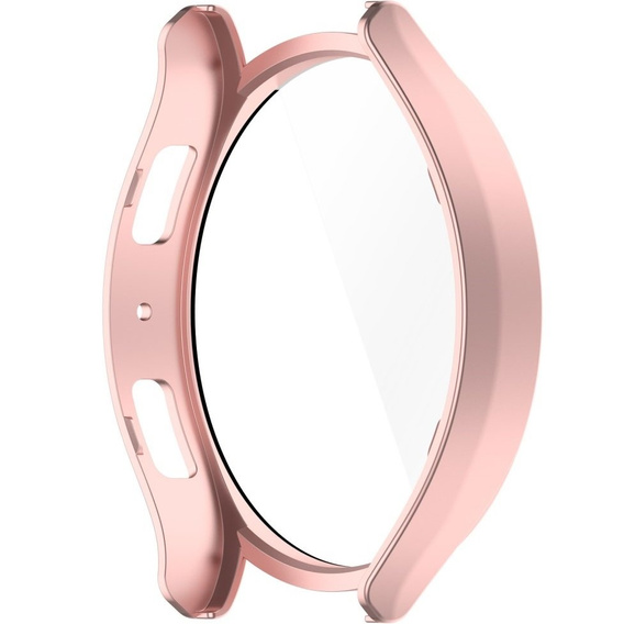 Чехол со встроенным стеклом для Samsung Galaxy Watch6 44 мм, розовый rose gold