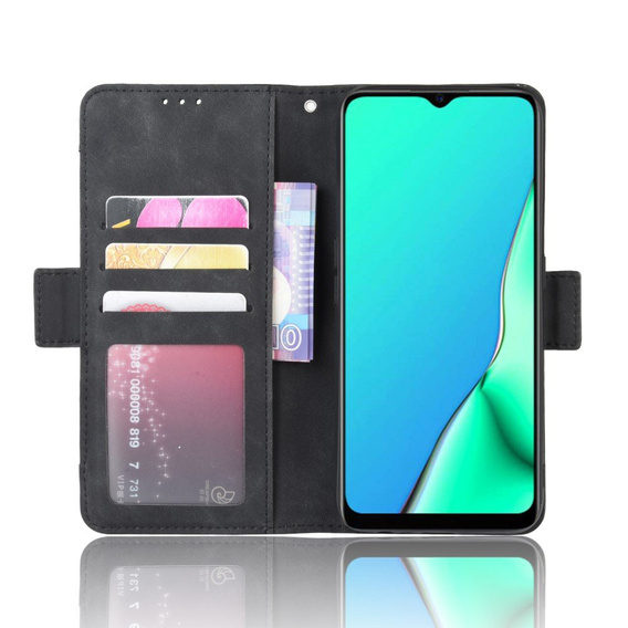 Футляр з клапаном для Oppo A9 2020/A5 2020, Card Slot, чорний