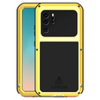 Чехол Love Mei до Huawei P30 Pro, armored with glass, желтый / черный