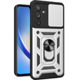 Чехол NOX Camera Slide Samsung Galaxy M34, CamShield Slide, серебряный