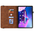 Чехол для Lenovo Tab M10 Plus 10.6 Gen 3 TB-125F TB-128F, Butterfly, коричневый