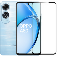 Закаленное стекло 3D для Oppo A60, чёрная рама