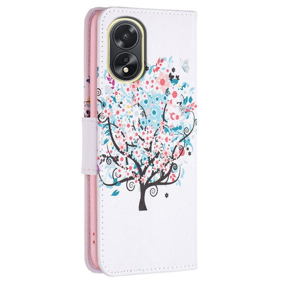 Чохол-книжка для Oppo A38 4G / Oppo A18 4G, Wallet, Colorful Tree білий