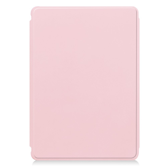 Чохол клавіатура для Samsung Galaxy Tab S9, Rotary 360° Leather, рожевий rose gold