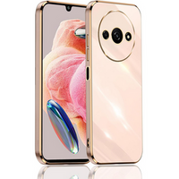 Чехол для Xiaomi Redmi A3, Glamour CamShield, розовый rose gold