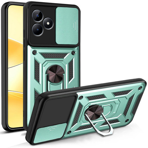 Чехол NOX Camera Slide Realme C51, CamShield Slide, зеленый