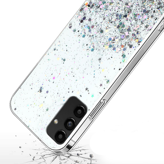 Чехол до Samsung Galaxy A04S / A13 5G, Glittery, прозрачный