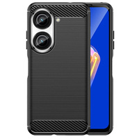 Чехол до Asus Zenfone 9 5G / 10 5G, Carbon, чёрный