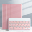 Чохол + клавіатура iPad 10.2 7/8/9 gen 2019/2020/2021, Keyboard Cover Pen Slot, рожевий rose gold