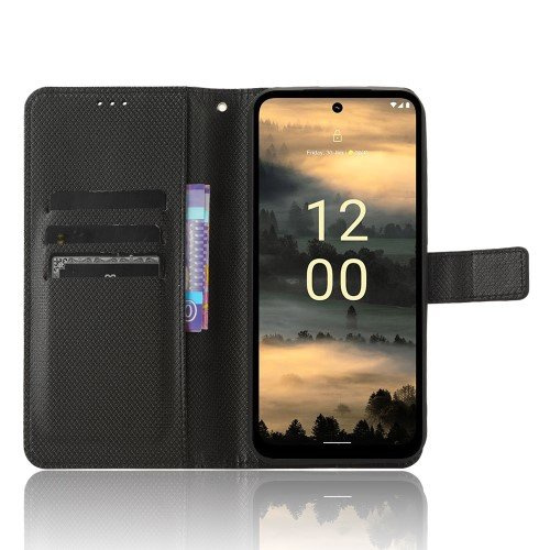 Откидной чехол для Nokia Nokia XR21, Wallet Smart Magnet, чёрный