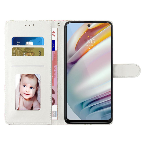 Чохол-книжка для Samsung Galaxy A25 5G, Wallet Marble, рожевий + скло 9H