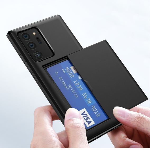 Чoхол до Samsung Galaxy Note 20 Ultra, Sliding Card Holder, чорний